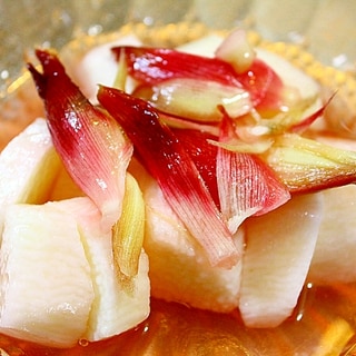 長芋と茗荷の梅シロップ漬け